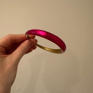 Alexis Bittar Lucite Skinny Tapered Bangle Pink